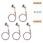 Set of 5 HO Scale LED Street Lamp Post Lights