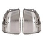 Set of 2 Chrome Front Bumper End Caps for Nissan Pickup (1995–1997)