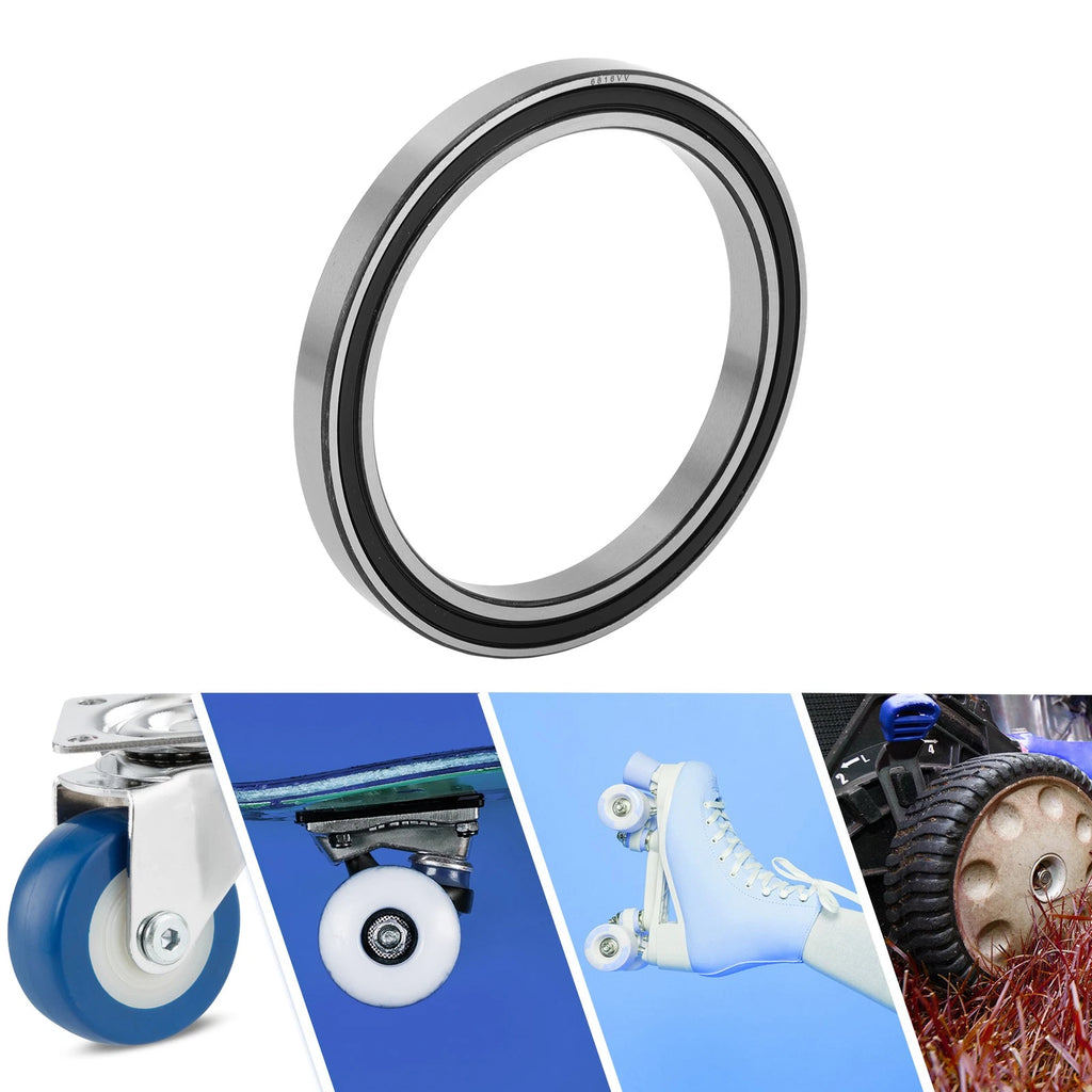 6816VV Deep Groove Ball Bearing for Scooter Skateboard (80x100x10mm)