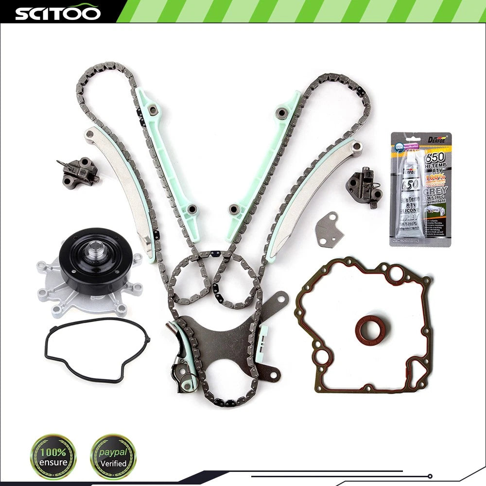 Timing Chain Cover Gasket Kit & Water Pump for Dodge Dakota Durango Jeep (1999–2008)