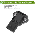 MAP Sensor No.0261230300 for Audi A6 C6 2.7 TDI (2004–2011)