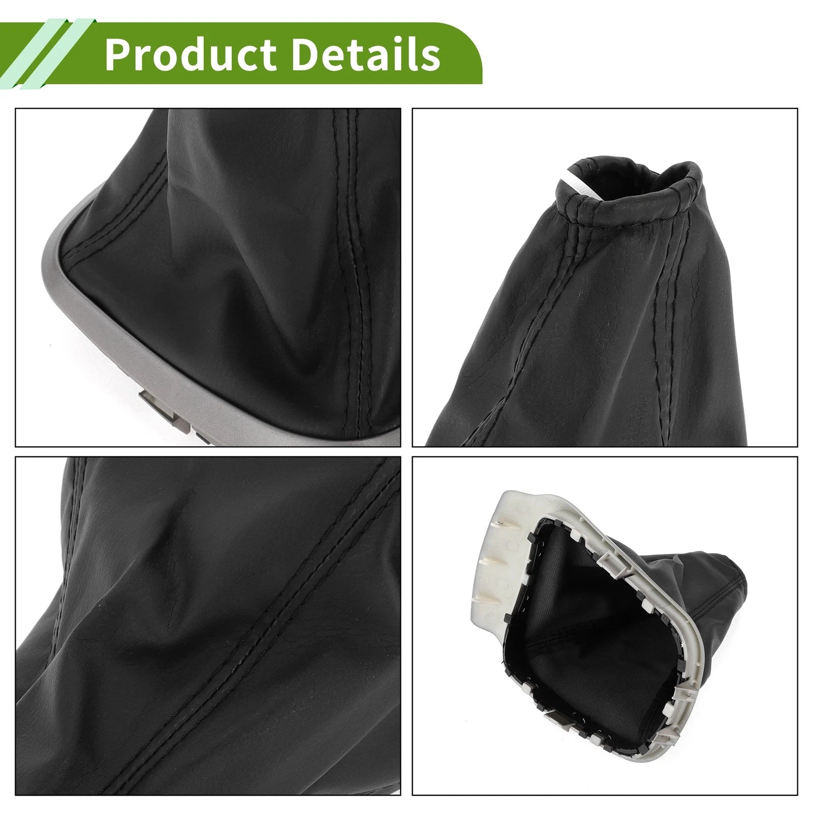 Gear Shift Stick Gaiter for Chevrolet Sonic (2012–2020) Black Faux Leather