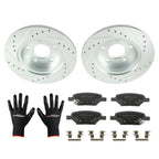 Brake Rotors & Ceramic Pads Kit for Saturn Aura (2007–2009) S-55094 P-1033