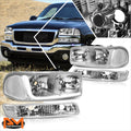 Projector Headlight Set for Dodge Durango (2014–2020) Black Housing Amber Corner