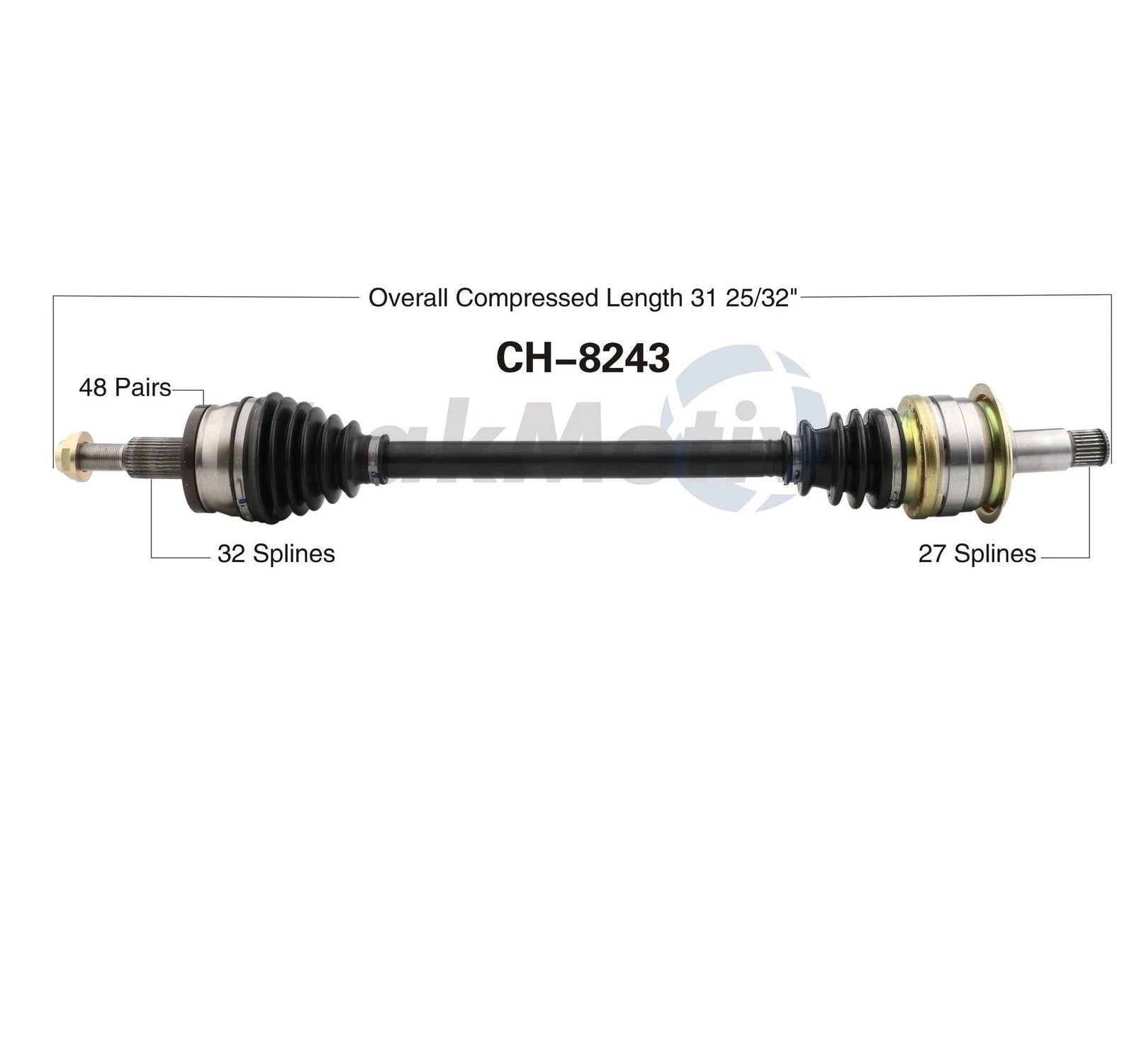 Rear CV Axle Shaft for Chrysler 300 Dodge Charger (2011–2014) SurTrack