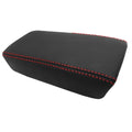 Leather Synthetic Console Armrest Cover for Honda Accord (2003–2007) Red Stitch