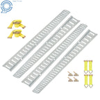 Set of 14 E Track Rails with Ratchet Straps for E-Track Systems