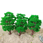 10Pcs Tree Models for HO N Scale Train Layout