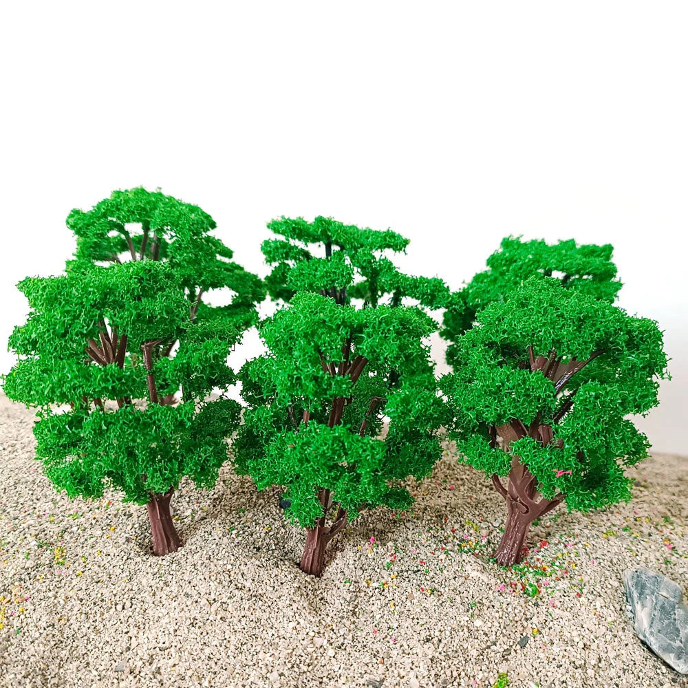 10Pcs Tree Models for HO N Scale Train Layout