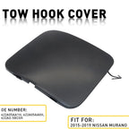 Front Bumper Tow Hook Cover for Nissan Murano (2015–2019) 622A0-5AA0H 622A05AA1H Black