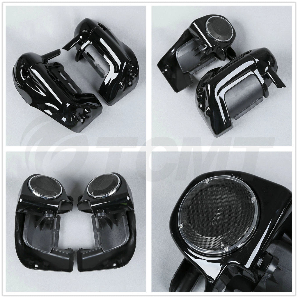 Lower Vented Leg 6.5" Speakers & Engine Bar for Harley Touring (2009–2013)