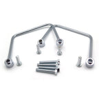 Chrome Throw-over Saddlebag Support Bracket Guard for Harley Slim FLSL FXBB (2018–2023)