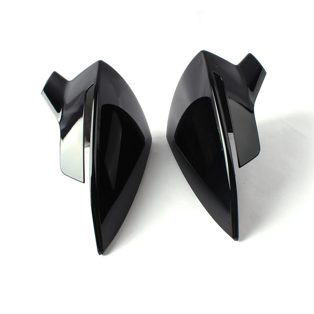 Gloss Black Wing Mirror Cover Cap for SEAT Leon Mk3 (2013–2020), Ibiza (2017–2018)