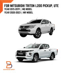4PC Matte Black Door Handle Insert Cup Bowl for Mitsubishi Triton Ute (15-23)