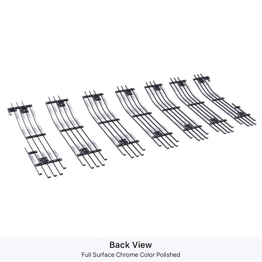 Upper Chrome Billet Grille Insert for Jeep Wrangler JL (2018-2024)