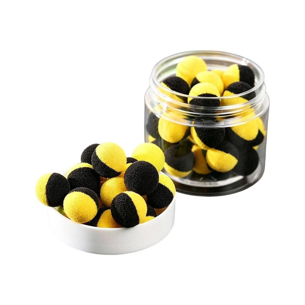 30pcs Dual Color EVA Fishing Beads for Carp Bait Rig