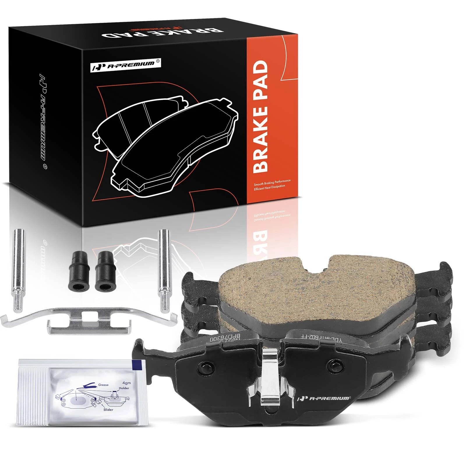 Set of 4 Rear Ceramic Brake Pads for BMW 320i 323i 325Ci Z4 (2001–2005)