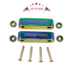 Set of 4 JDM Neo Chrome Hood Spacer Risers for Acura Integra (1990–2001) Honda Civic CRX (1988–2000)