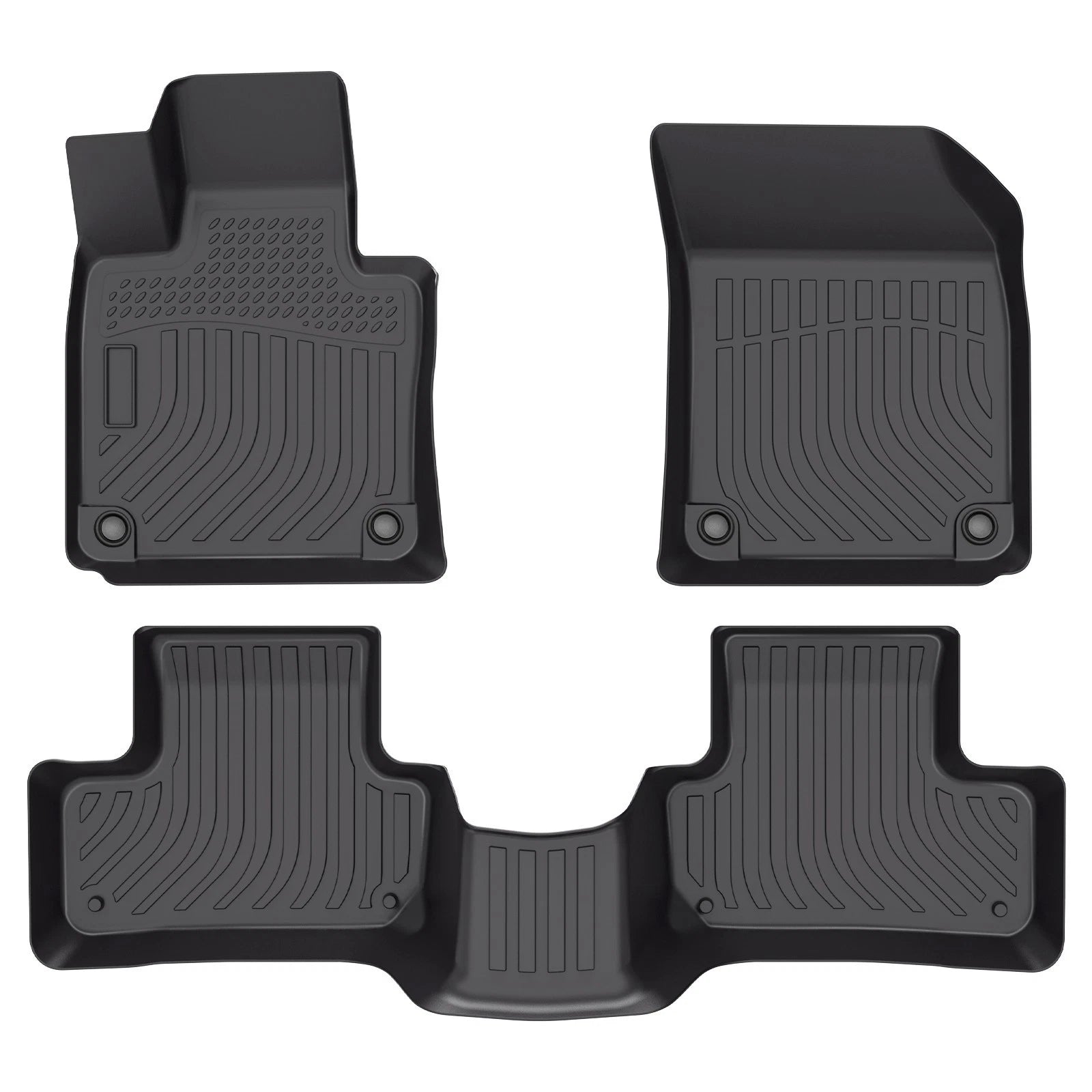 Set of 2 TPE Rubber All Weather Floor Mats for Volvo XC60 (2018–2025)