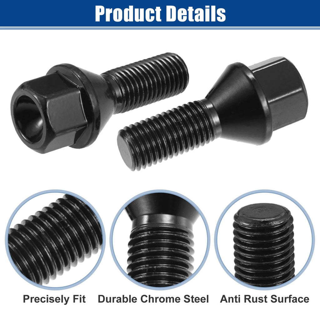 10x M12x1.5 Wheel Lug Bolt Nut for BMW E46 E90 E39 (No. 36136781150)