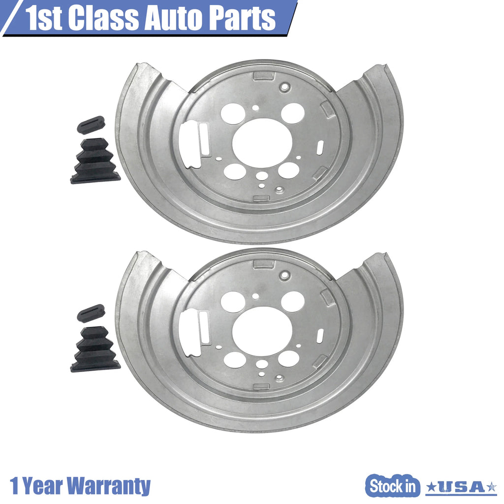 Rear Pair of Brake Backing Plates for Dodge Ram Durango Chrysler Aspen (2008–2012)