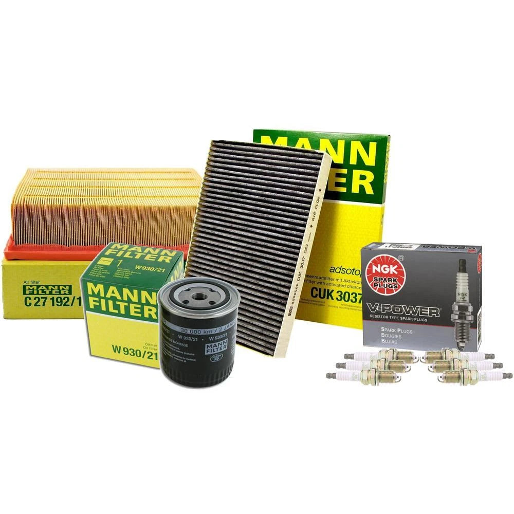 Tune-Up Kit with Mann Filters & NGK Spark Plugs for Audi A4 Quattro (2002–2008)