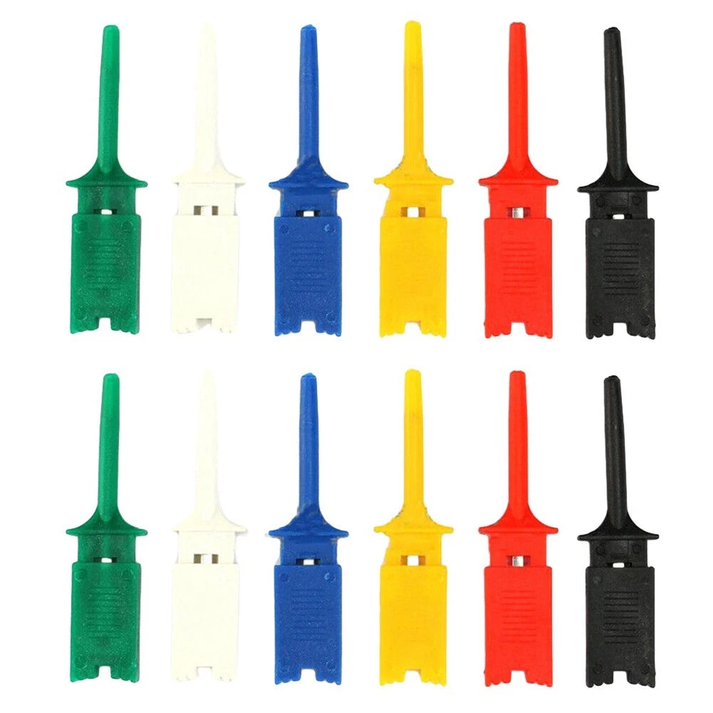 Set of 12 Electronic Testing Clip Hooks for Automotive Use
