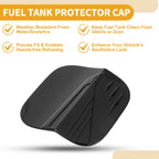 Fuel Tank Door Cap for Honda Civic (2022–2025) Glossy Black Filler Flap Cover