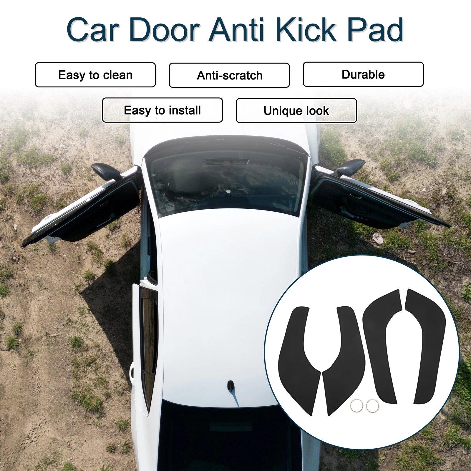 Set of 1 Car Door Anti Kick Pad Sticker Protector for Buick GL6 (2017)
