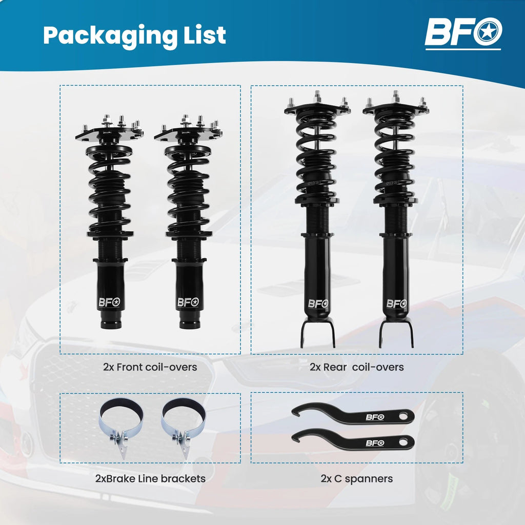 Coilover Shock Spring Strut Kit for Honda Prelude (1992-2001)