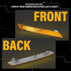Set of 2 Front Bumper Amber Side Marker Reflectors for BMW X6 E71 E72 (2008-2014)