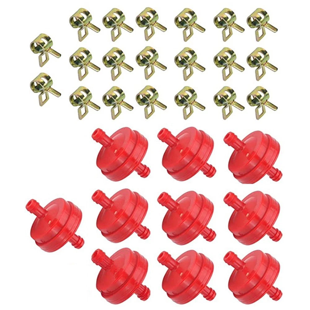 Inline Fuel Filter Clip Set of 10 for