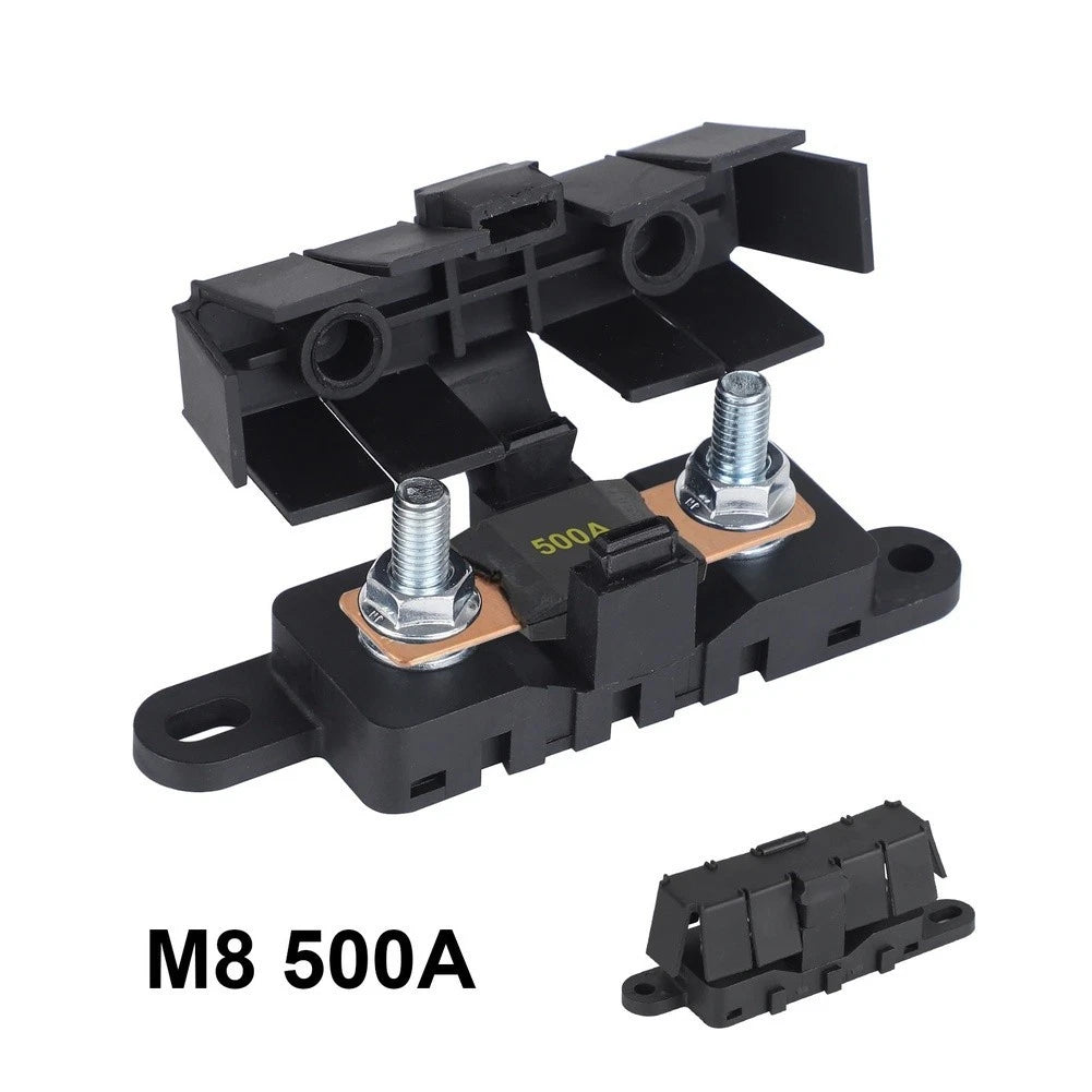Fuse Holder with Cover for ForMEGA 500A Fuse M8 Stud (Trucks, Buses, Marine)