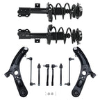 10PCS Suspension Kit Front Struts w/ Control Arms for Hyundai Veloster (2013–2017)