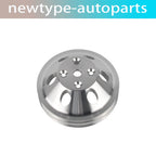 Water Pump Pulley for SB Chevy SBC 350 383 400 (Long Pump, Double Grooves)