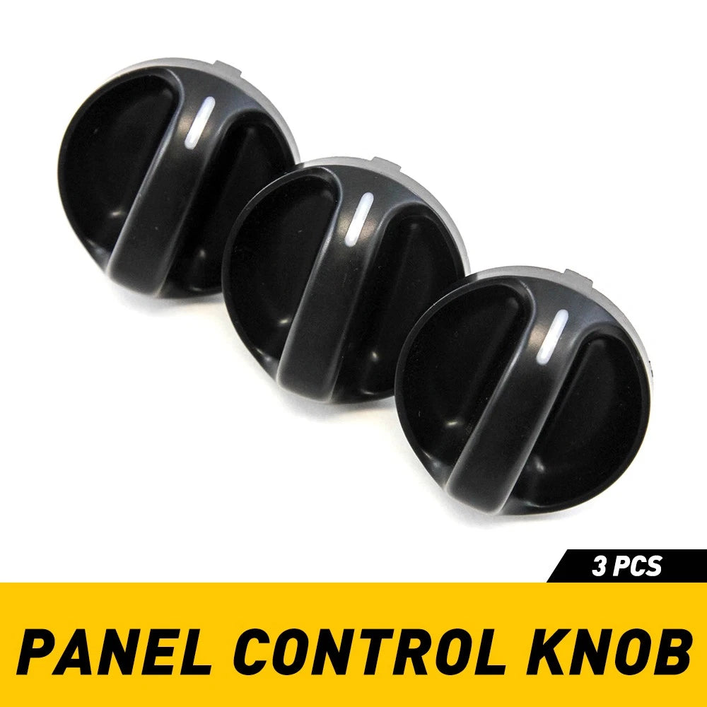 Set of 3 Control Knobs Dials for Toyota Tundra 2000–2006 A/C Heater Fan