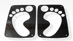Footprint Tail Light Covers Black Powder Coated Stainless for Jeep Wrangler (2018–2018)