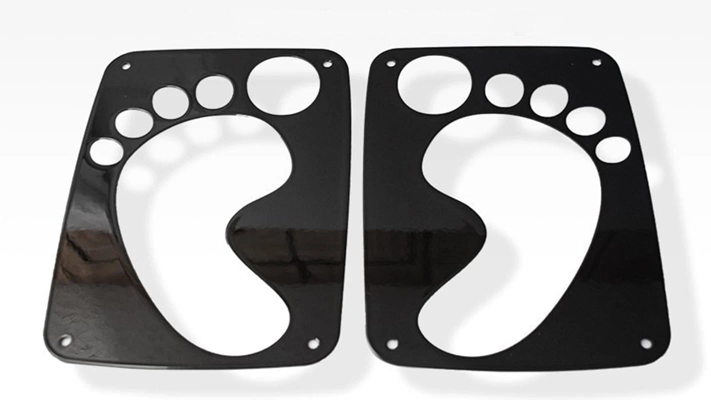 Footprint Tail Light Covers Black Powder Coated Stainless for Jeep Wrangler (2018–2018)