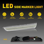 Set of 4 LED Side Marker Lights for Ford Mustang (2010–2014)
