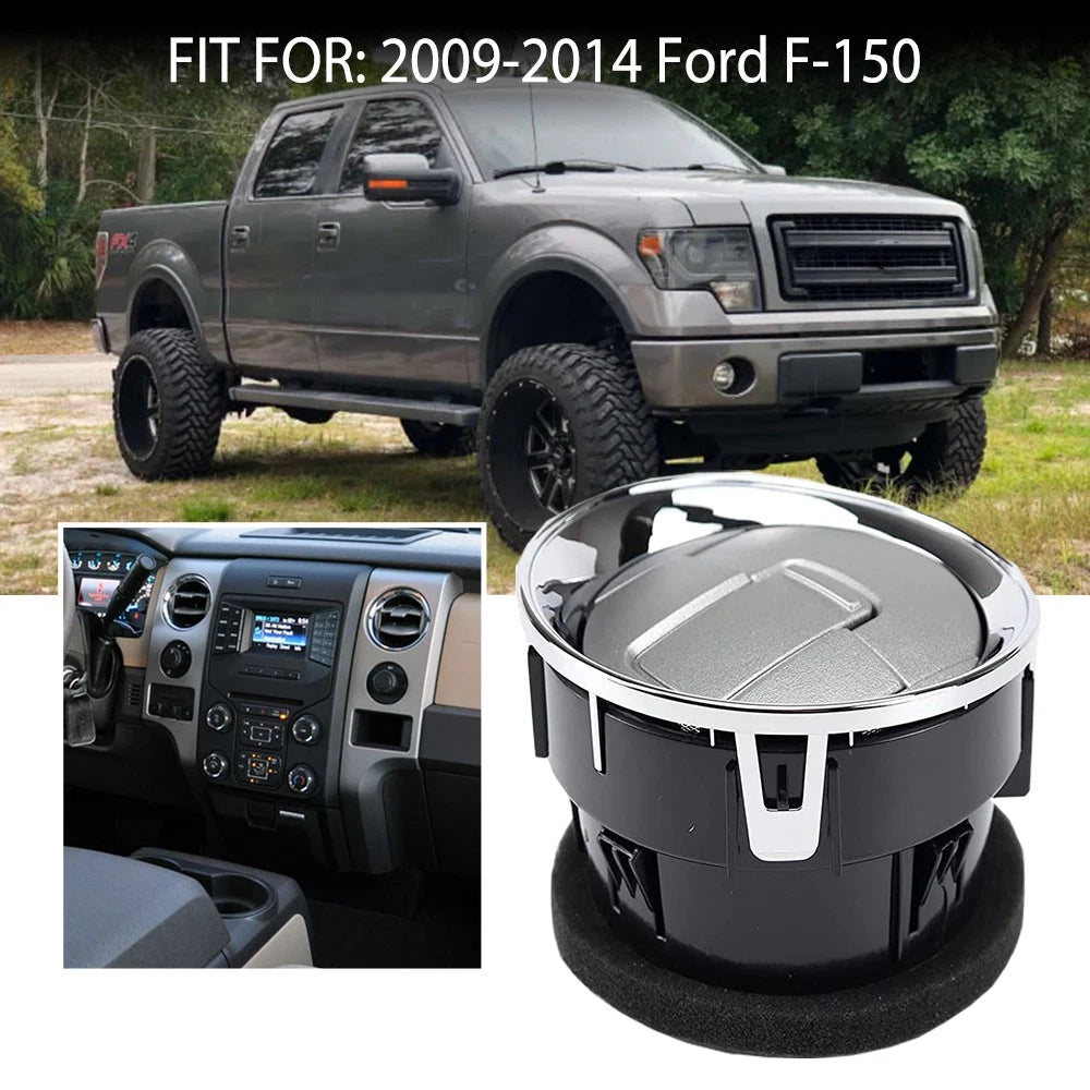 Chrome Dashboard Louver AC Heater Vent for Ford F-150 (2009–2014)