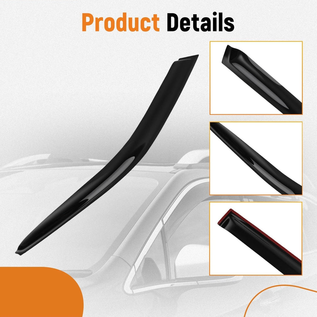 Set of 4 Window Deflectors Rain Visors for Honda Pilot (2003–2008)