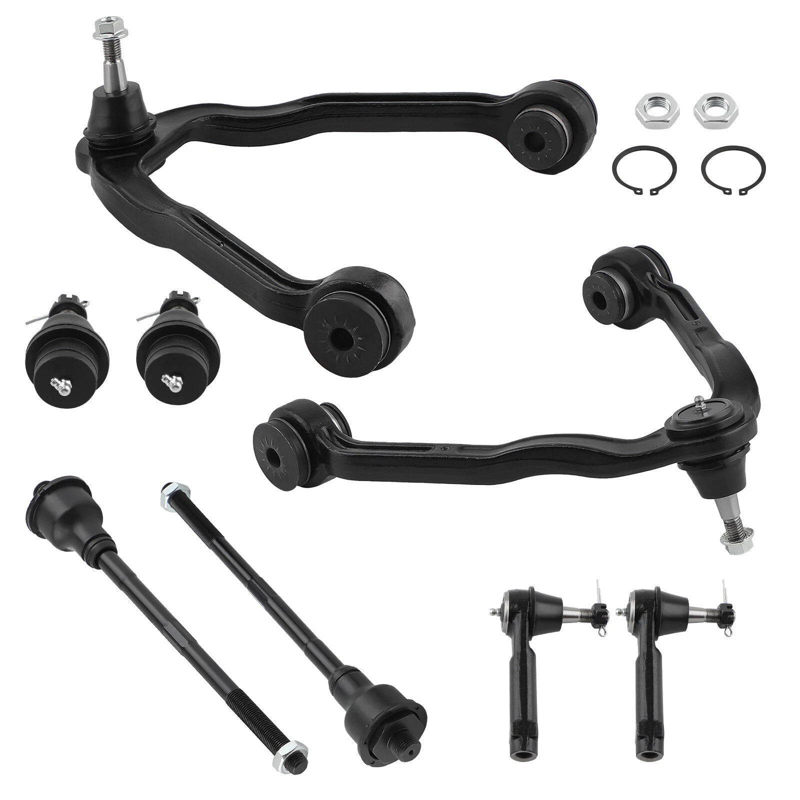 Front Upper Control Arms Tie Rods for Chevy Silverado 1500 GMC Sierra (1999–2006)