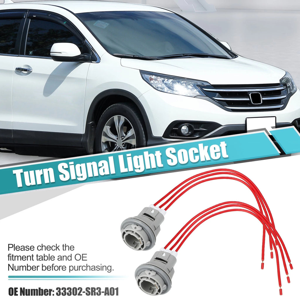 Set of 1 Turn Signal Light Socket Connector Harness for Honda  33302-SR3-A01