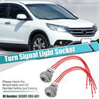 Set of 1 Turn Signal Light Socket Connector Harness for Honda  33302-SR3-A01