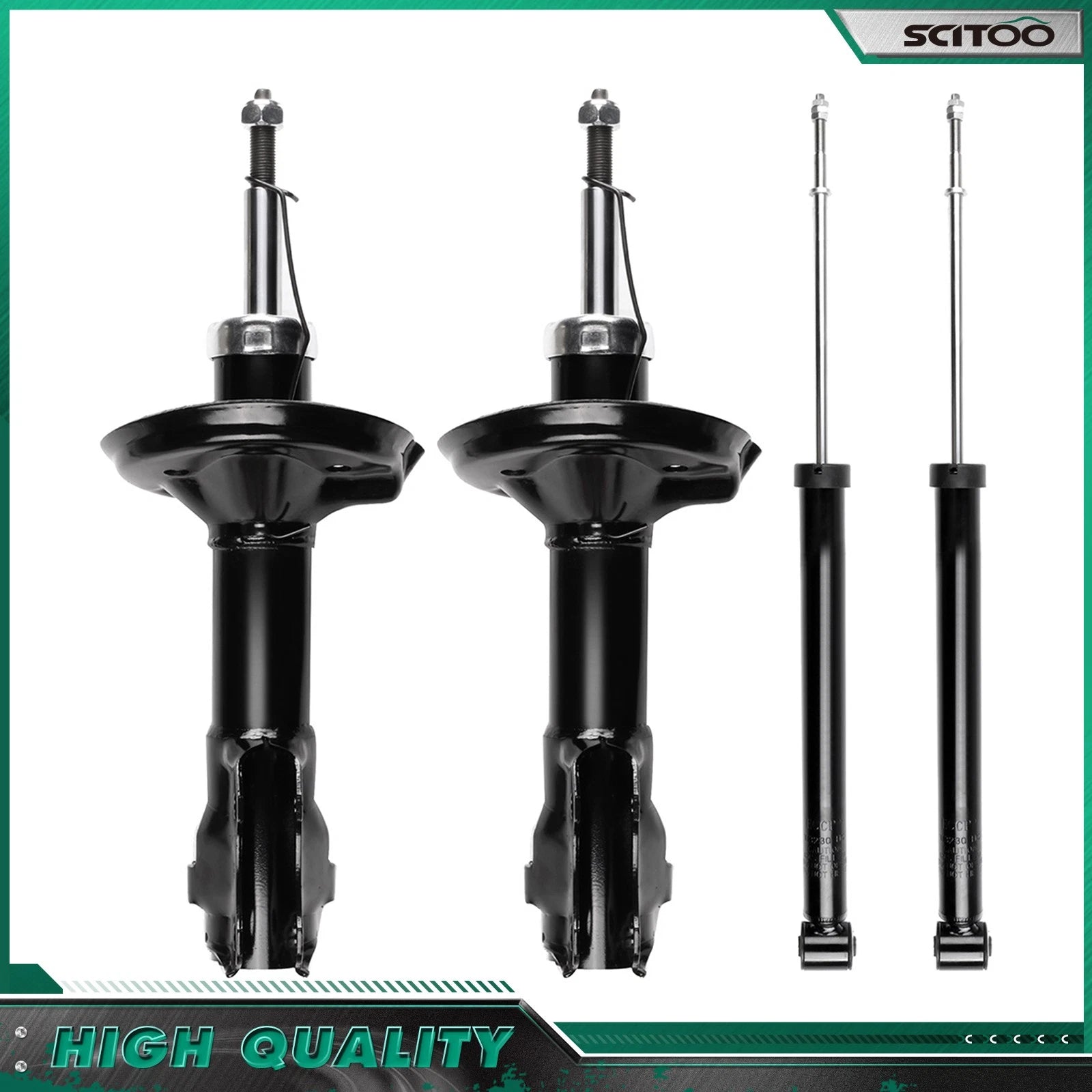 Front Rear Shocks Struts for Volkswagen Golf Cabrio Corrado Jetta (1990–1999)