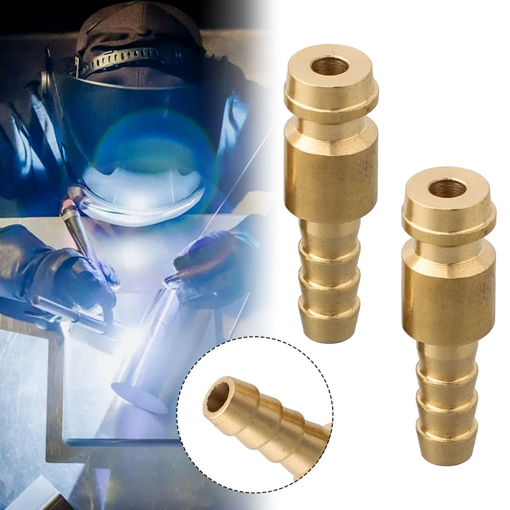 Set of 2 Quick Connectors for TIG Welding Torch (6mm Gas & Water)
