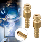Set of 2 Quick Connectors for TIG Welding Torch (6mm Gas & Water)