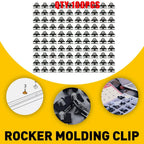 Set of 10 Rocker Panel Clips with Sealer for Jeep Cherokee (2014–2019) OE 11571175