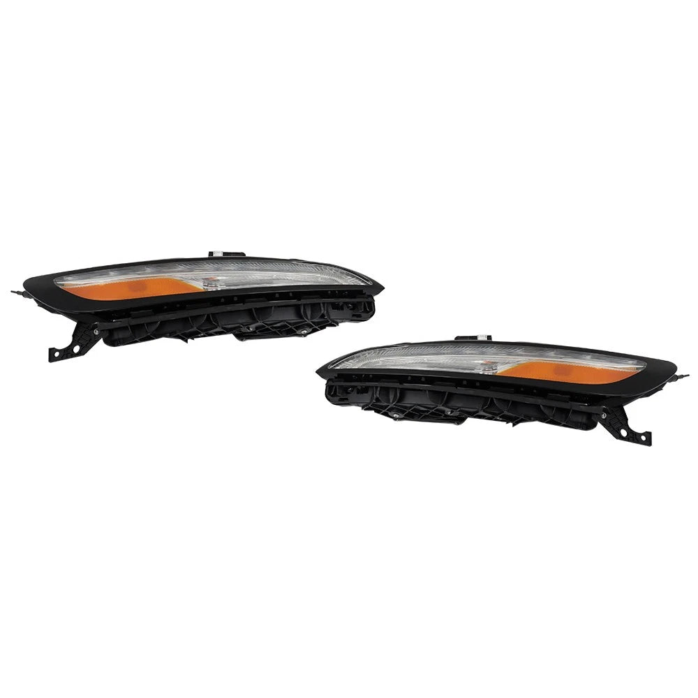 Set of 2 Halogen Headlights with LED DRL for Jeep Cherokee (2014–2018)