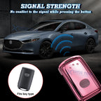 Pink Soft TPU Remote Key Fob Cover Case for Mazda 3 (2019-2025)